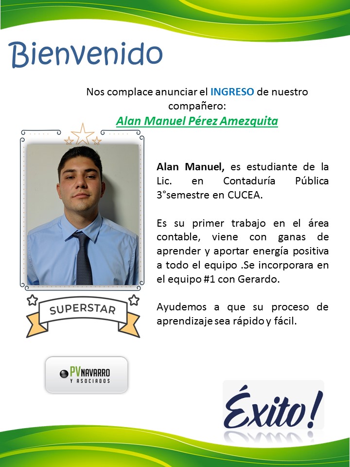 Alan Manuel nuevo ingreso 