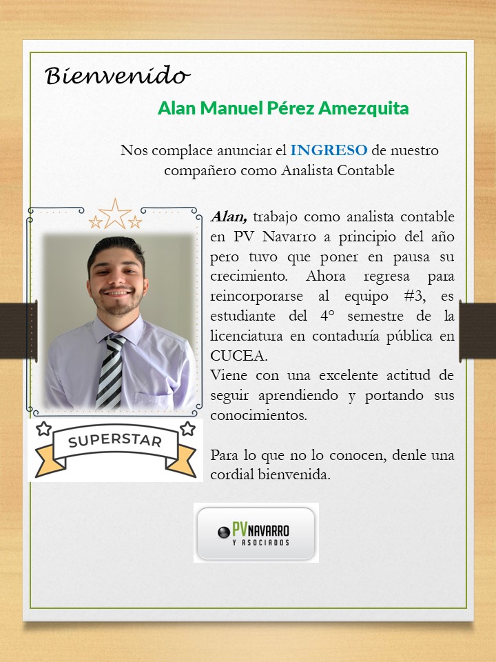 Alan perez Nuevo Ingreso