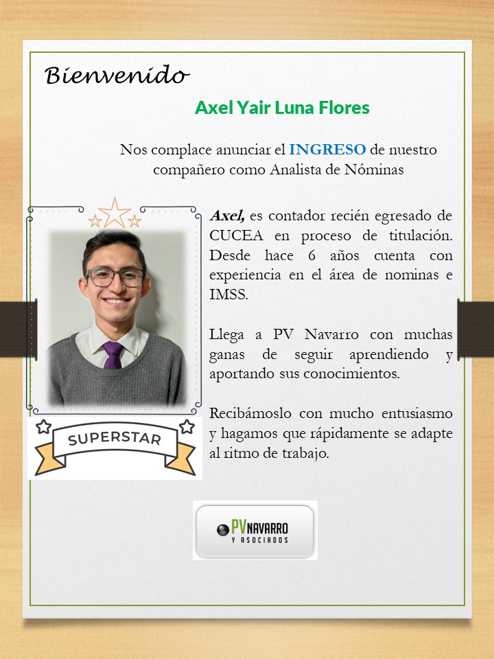 Axel nomina Nuevo Ingreso
