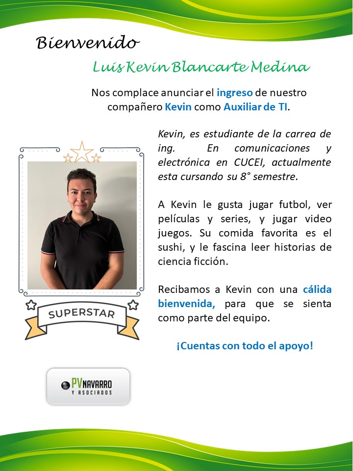 Bienvenida Kevin