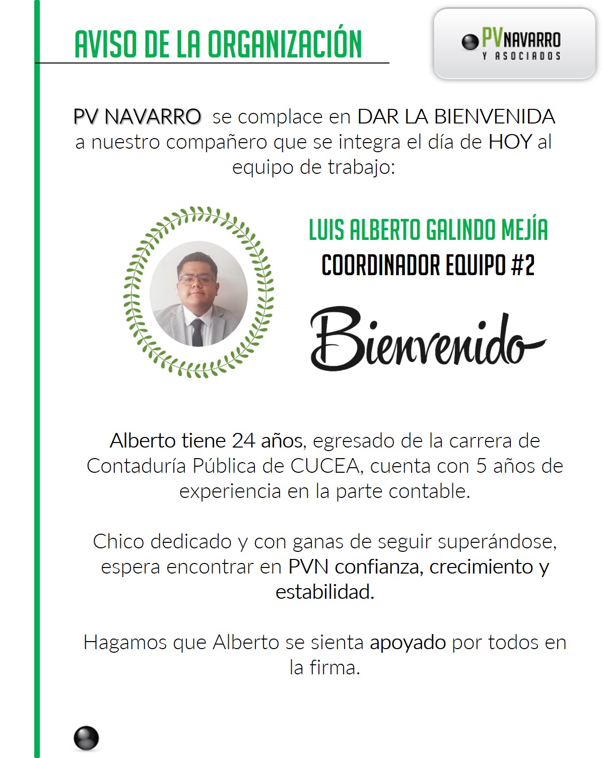 Bienvenido Alberto