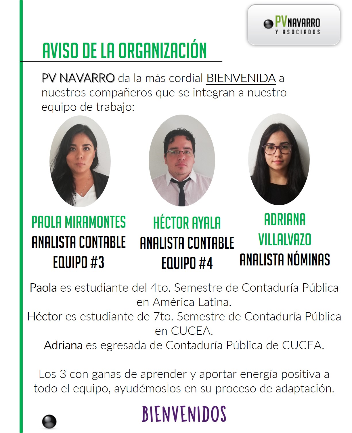 Bienvenidos
